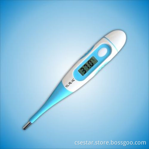 Soft Tip Clinical Digital Thermometer, Flexible and Waterproof, High Accuracy, Easy to Read